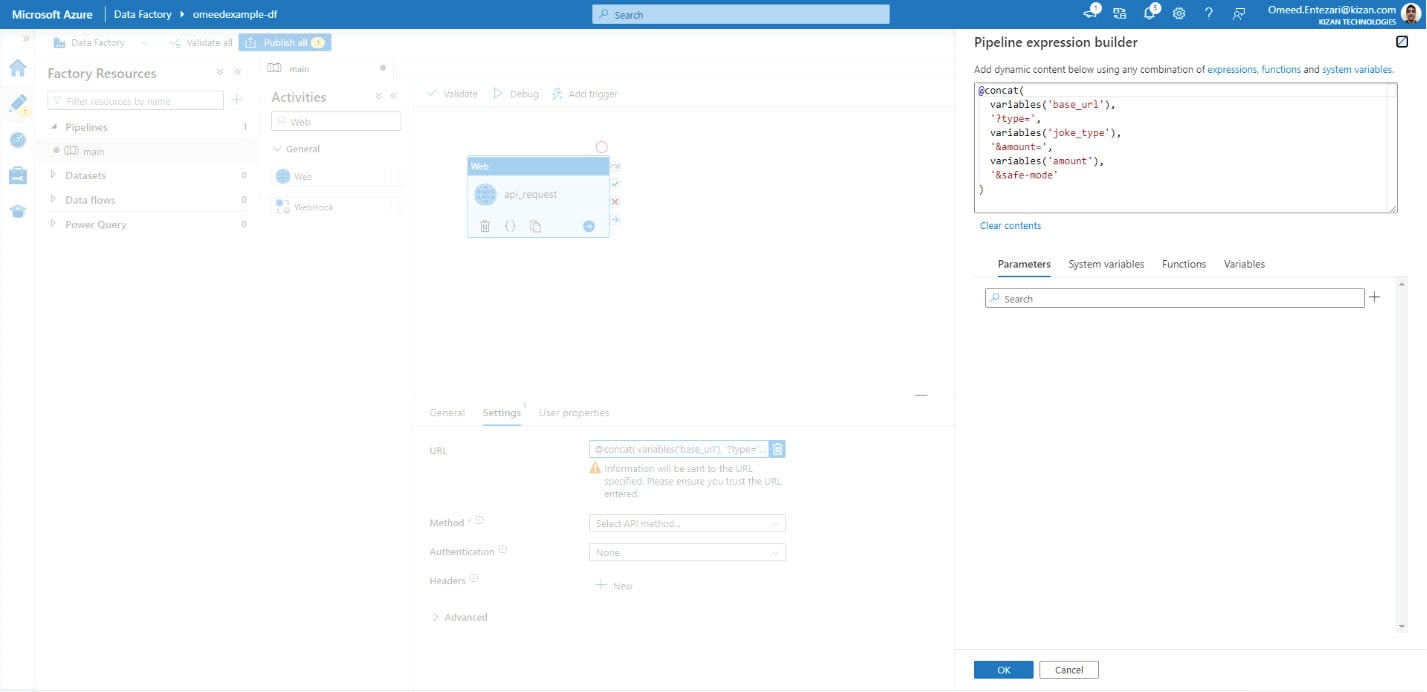 API Data Integration with Azure Data Factory