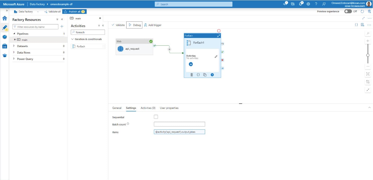 API Data Integration with Azure Data Factory