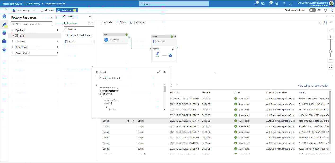 API Data Integration with Azure Data Factory
