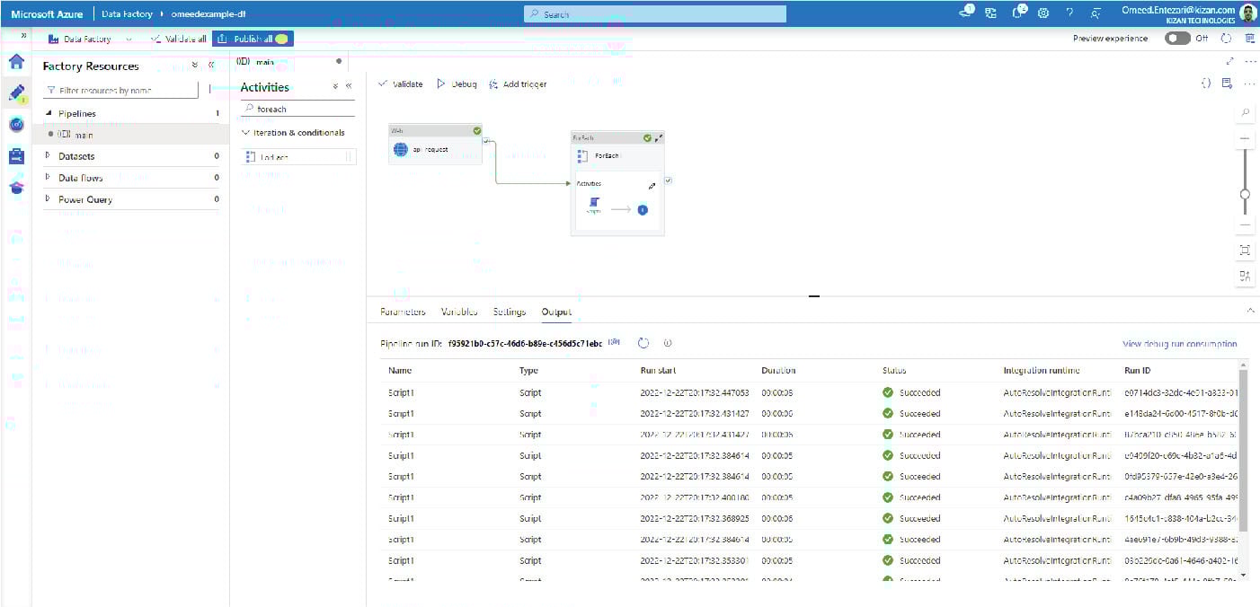 API Data Integration with Azure Data Factory