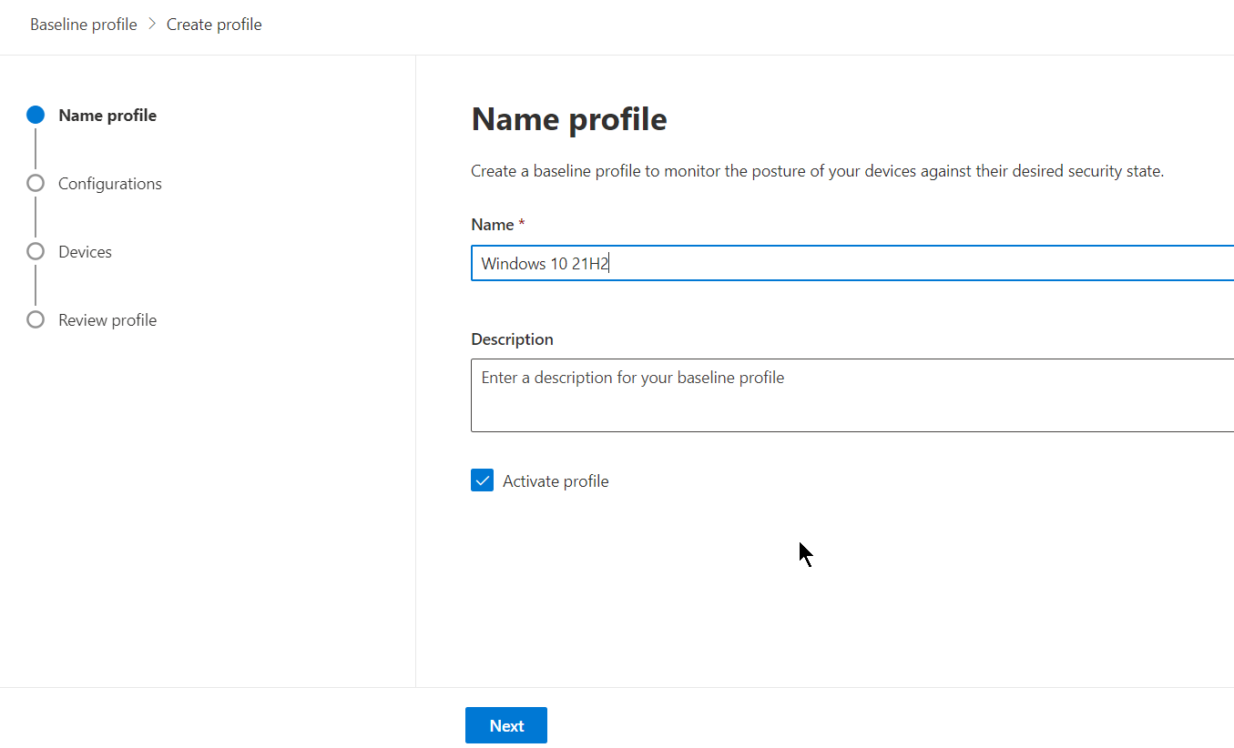 Managing Device Vulnerabilities - Profile