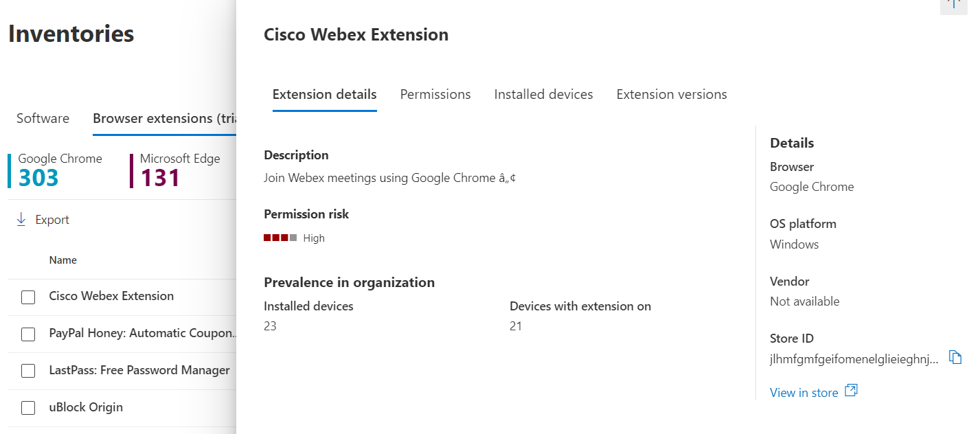 Managing Device Vulnerabilities - Browser Extensions