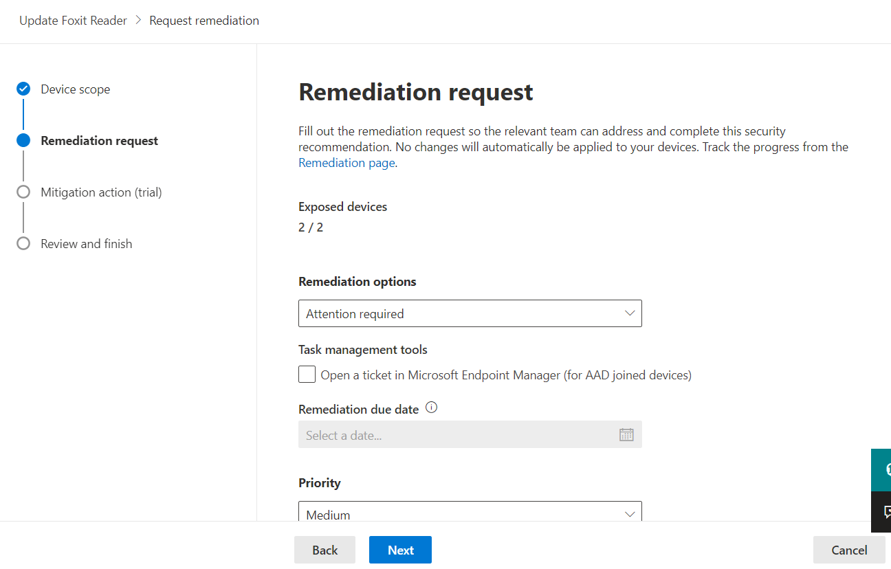 Managing Device Vulnerabilities - Remediation Report