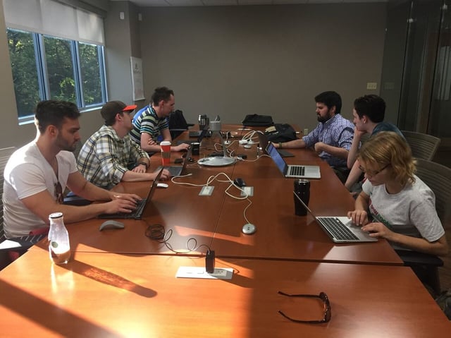 Saturday morning hackathon to develop new online system