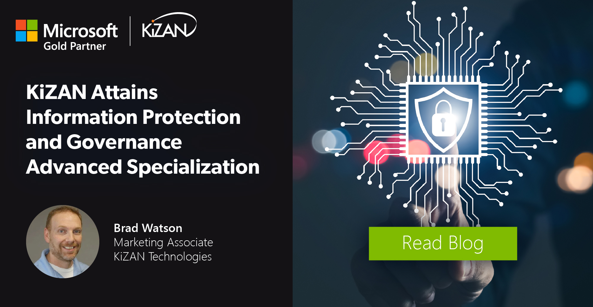 KiZAN Attains Information Protection and Governance Advanced Specialization